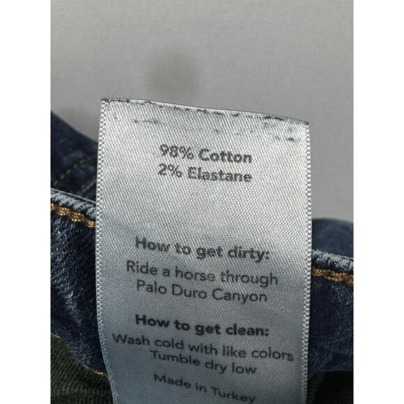 Tecovas Women's Mid Rise Straight Leg Blue Denim Jeans - Size 26x29 - Picture 5 of 6